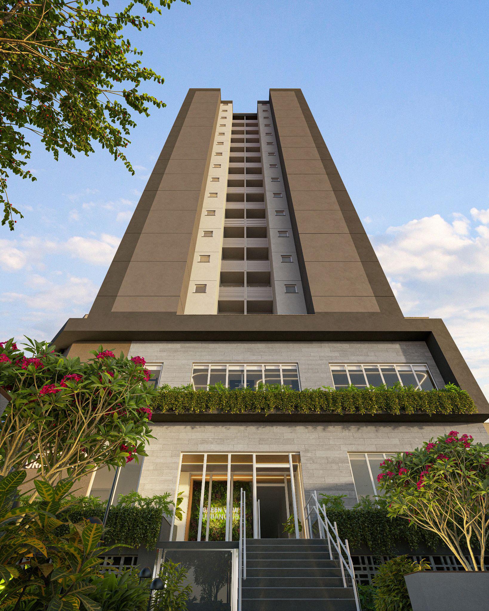 Fachada e acesso ao hall